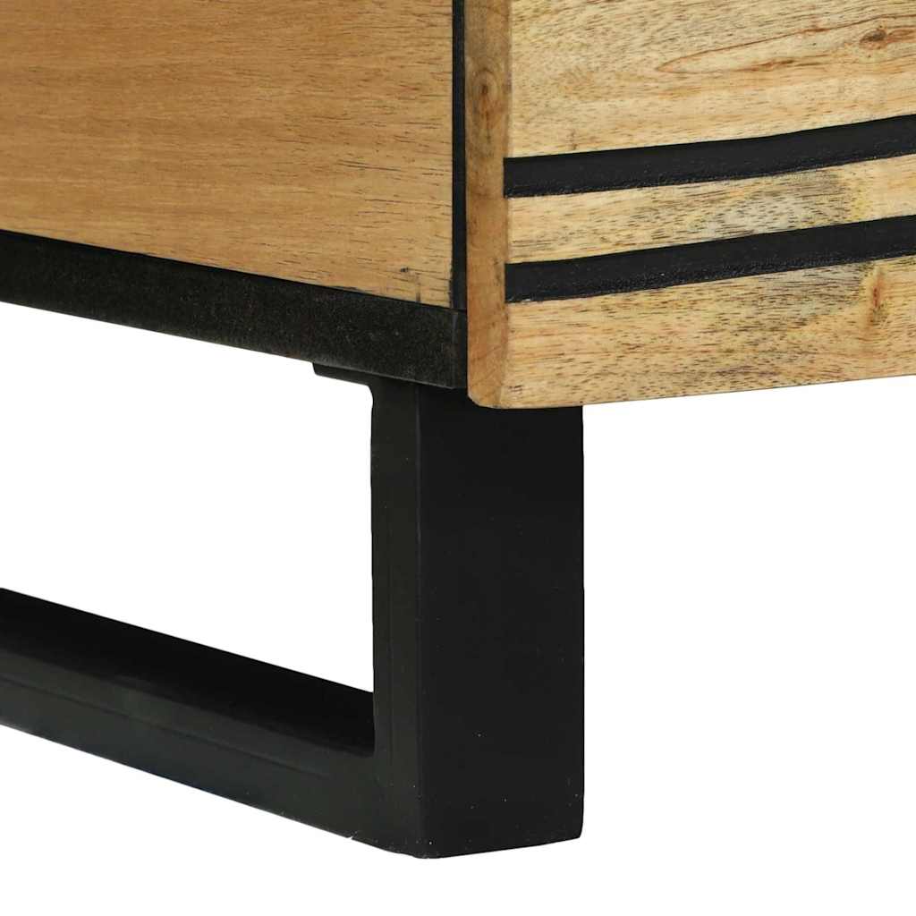 Table basse 80x54x40 cm en bois de manguier massif