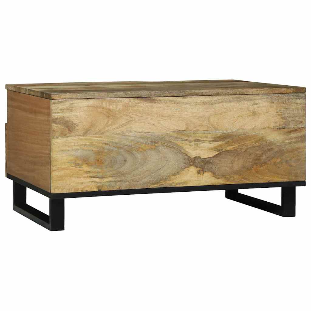 Table basse 80x54x40 cm en bois de manguier massif