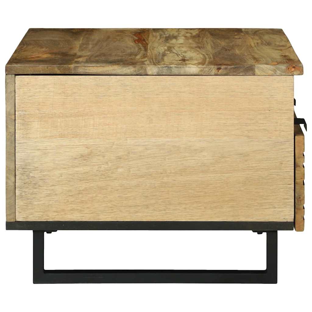 Table basse 80x54x40 cm en bois de manguier massif