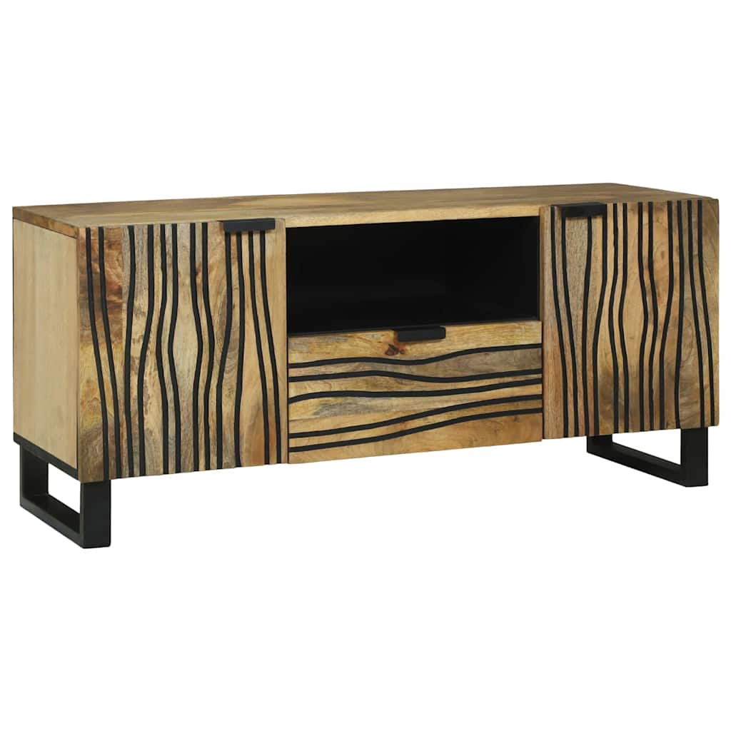 TV-Schrank Braun 105 x 33 x 46 cm massives Mangoholz