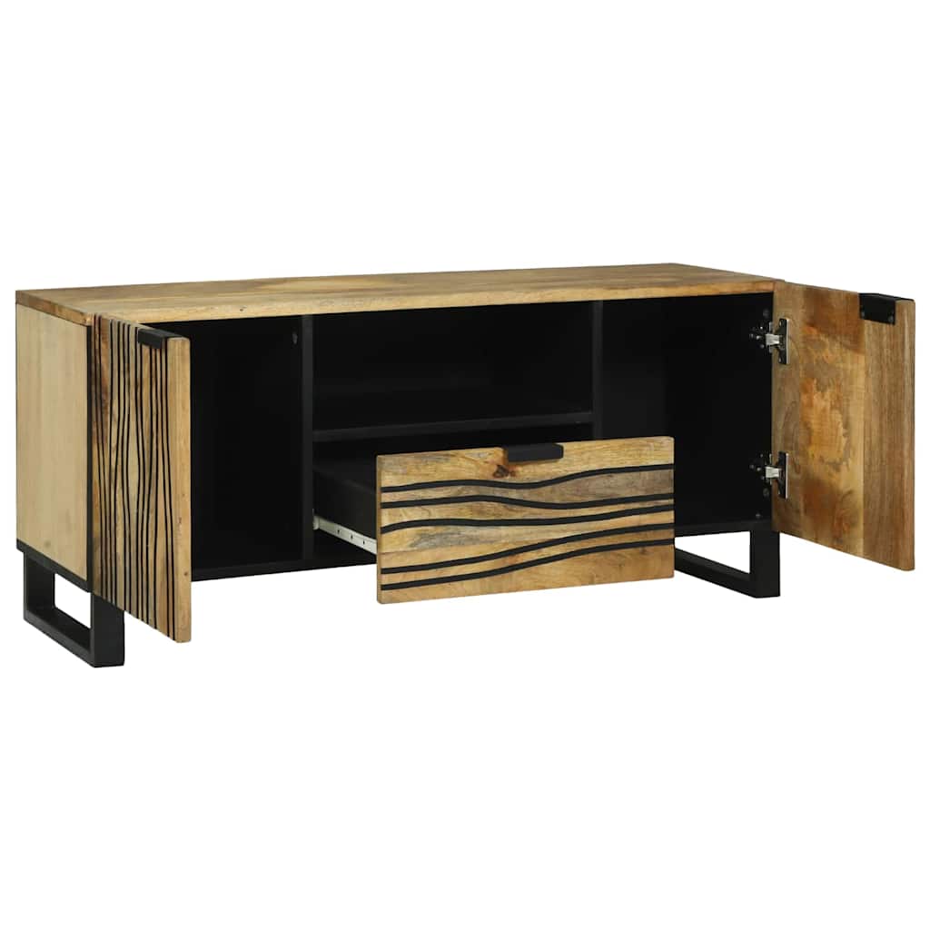 TV-Schrank Braun 105 x 33 x 46 cm massives Mangoholz