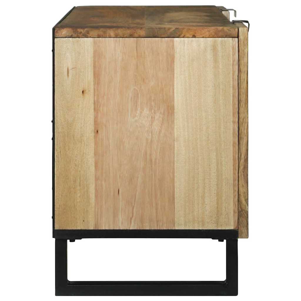 TV-Schrank Braun 105 x 33 x 46 cm massives Mangoholz