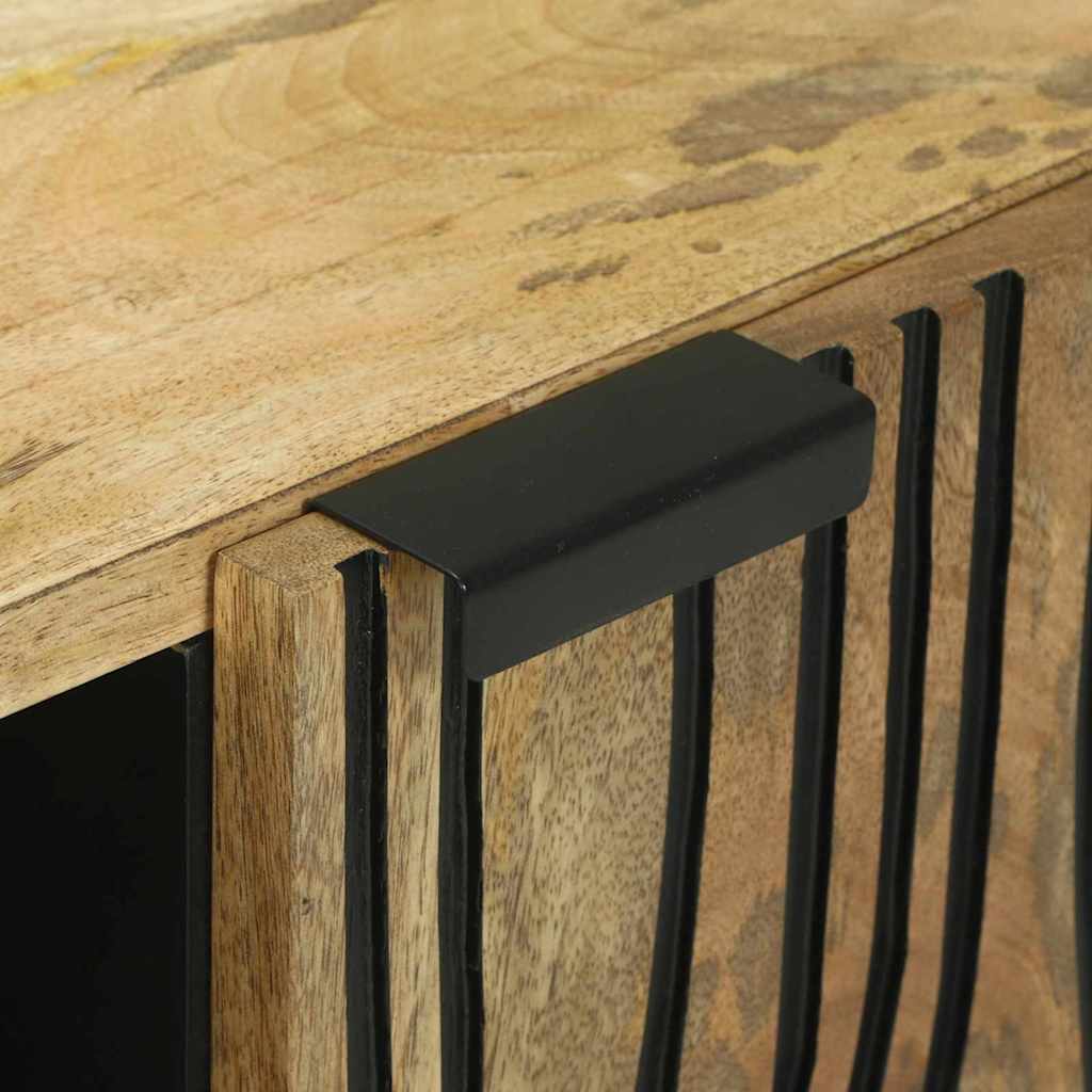 TV-Schrank Braun 80 x 33 x 46 cm massives Mangoholz