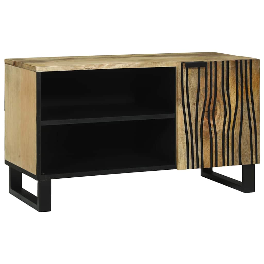 TV-Schrank Braun 80 x 33 x 46 cm massives Mangoholz