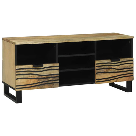 TV-Schrank Braun 100 x 33 x 46 cm massives Mangoholz