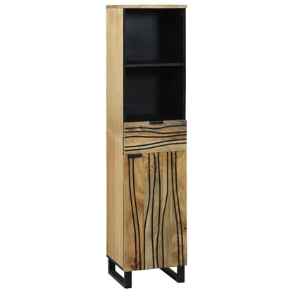 Badezimmerschrank Natur 38 x 33 x 160 cm Holzwerkstoff