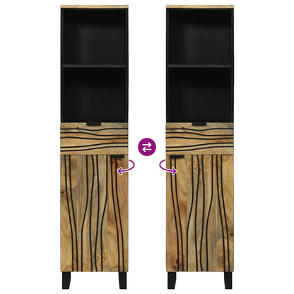 Badezimmerschrank Natur 38 x 33 x 160 cm Holzwerkstoff