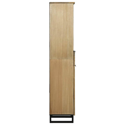 Badezimmerschrank Natur 38 x 33 x 160 cm Holzwerkstoff