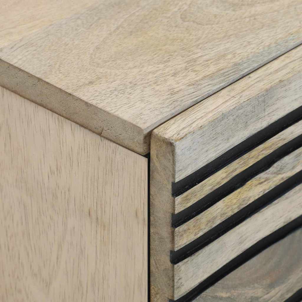 Nachttisch Weiß 40 x 33 x 46 cm Holzwerkstoff