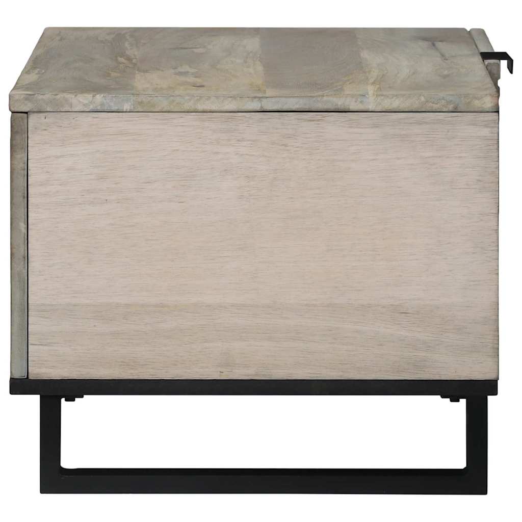 Couchtisch Beige und Schwarz 80 x 50 x 40 cm