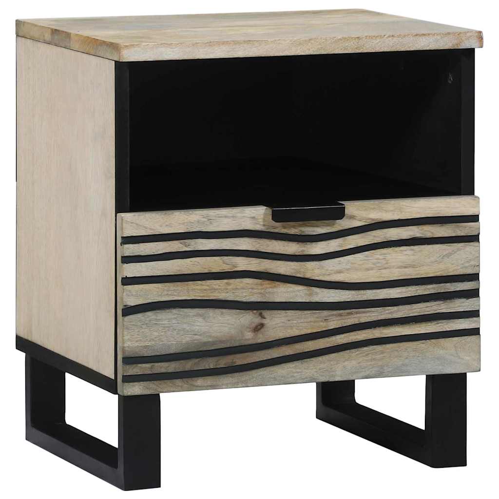 Nachttisch Weiß 40 x 33 x 46 cm Holzwerkstoff