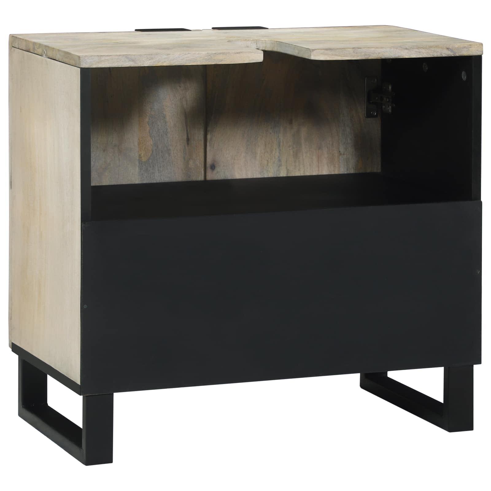 Waschbeckenschrank Weiß 62 x 33 x 58 cm Holzwerkstoff