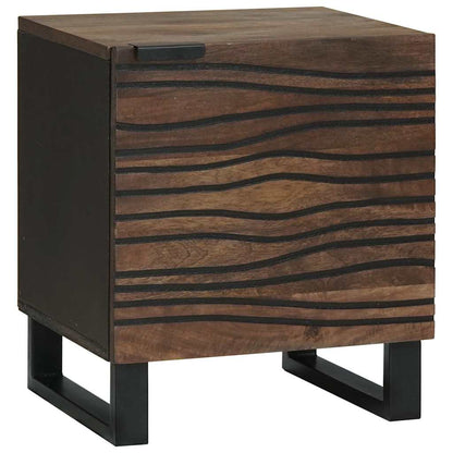 Nachttisch 2 stk. Walnuss 40 x 33 x 46 cm Holzwerkstoff