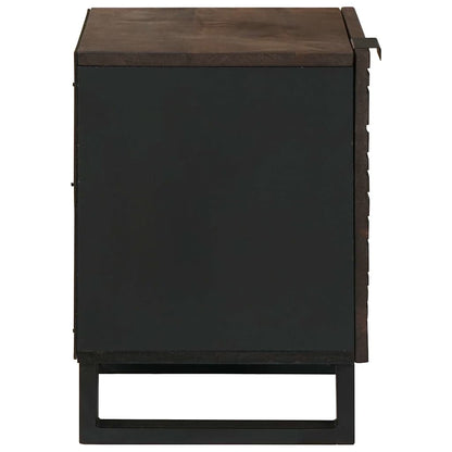 Nachttisch 2 stk. Walnuss 40 x 33 x 46 cm Holzwerkstoff