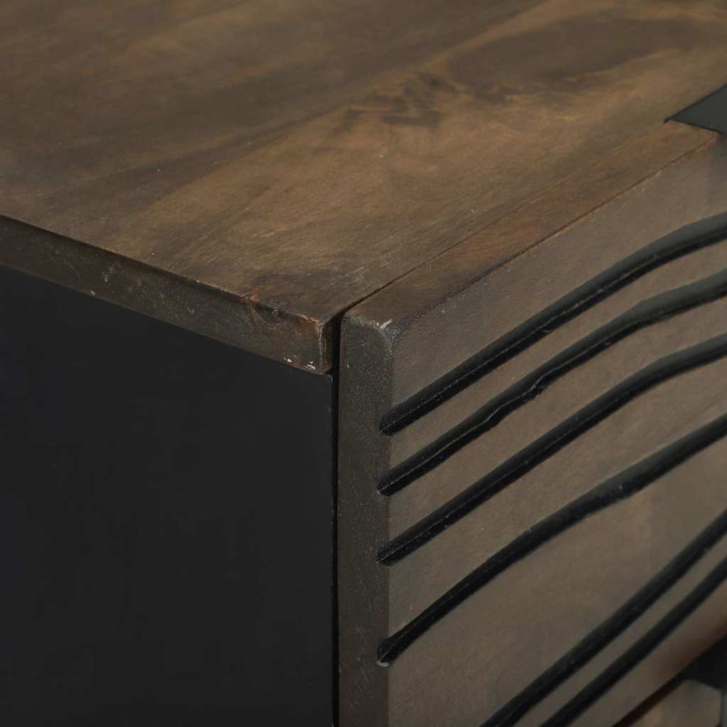 Nachttisch 2 stk. Walnuss 40 x 33 x 46 cm Holzwerkstoff