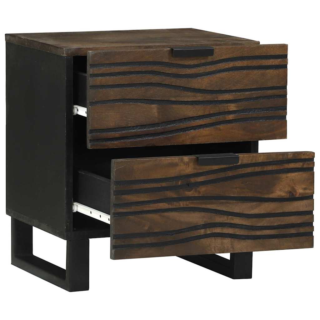 Nachttisch 2 stk. Walnuss 40 x 33 x 46 cm Holzwerkstoff