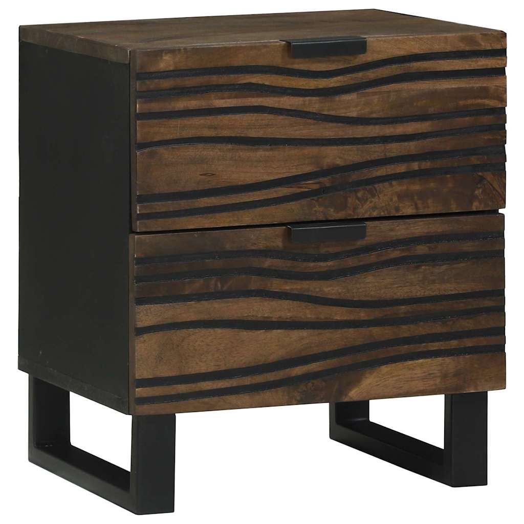 Nachttisch 2 stk. Walnuss 40 x 33 x 46 cm Holzwerkstoff