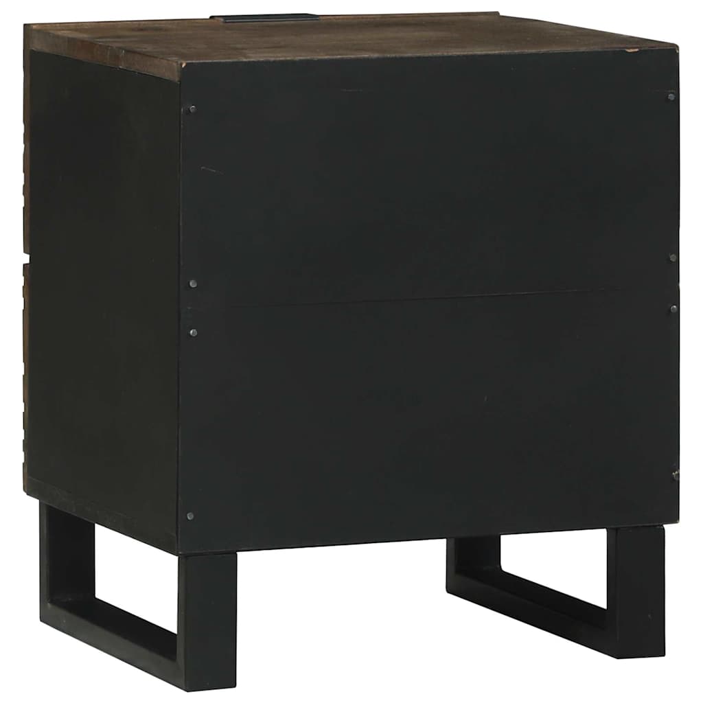 Nachttisch 2 stk. Walnuss 40 x 33 x 46 cm Holzwerkstoff