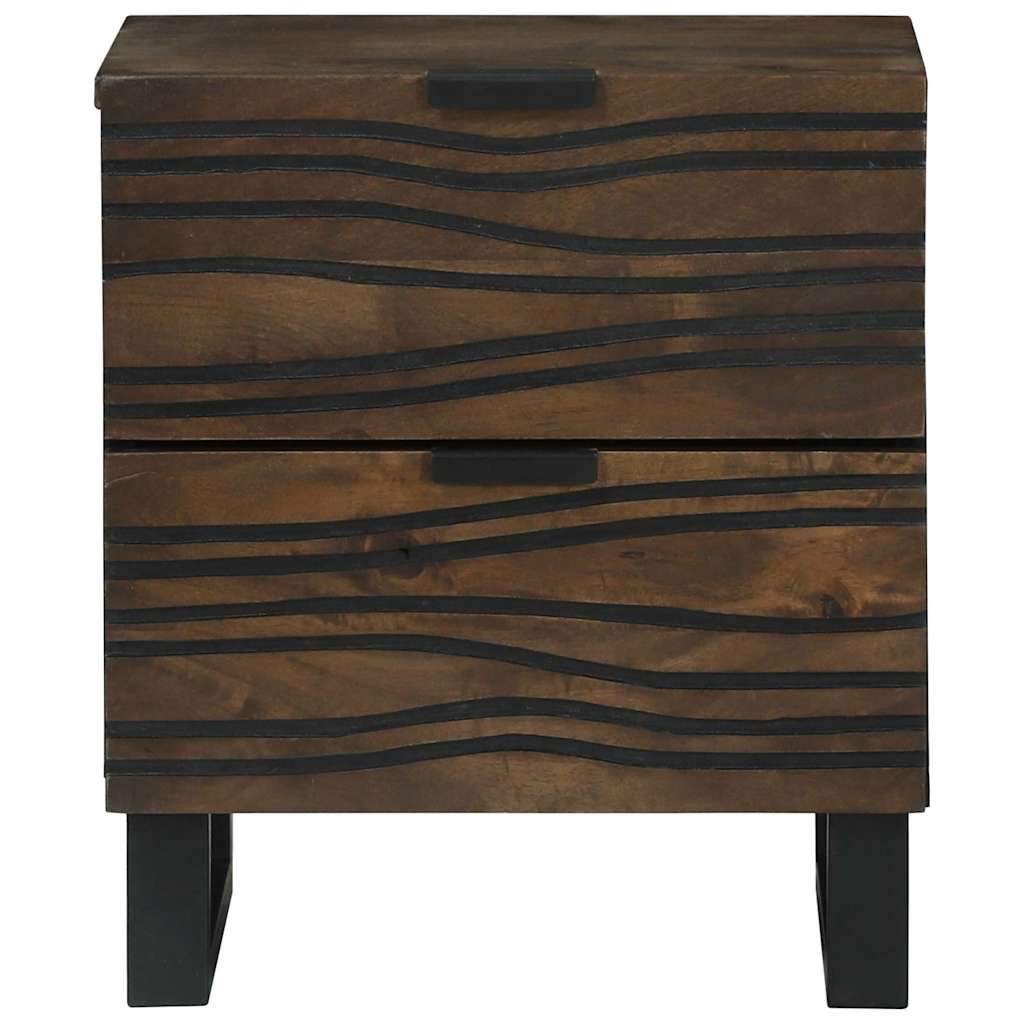 Nachttisch 2 stk. Walnuss 40 x 33 x 46 cm Holzwerkstoff