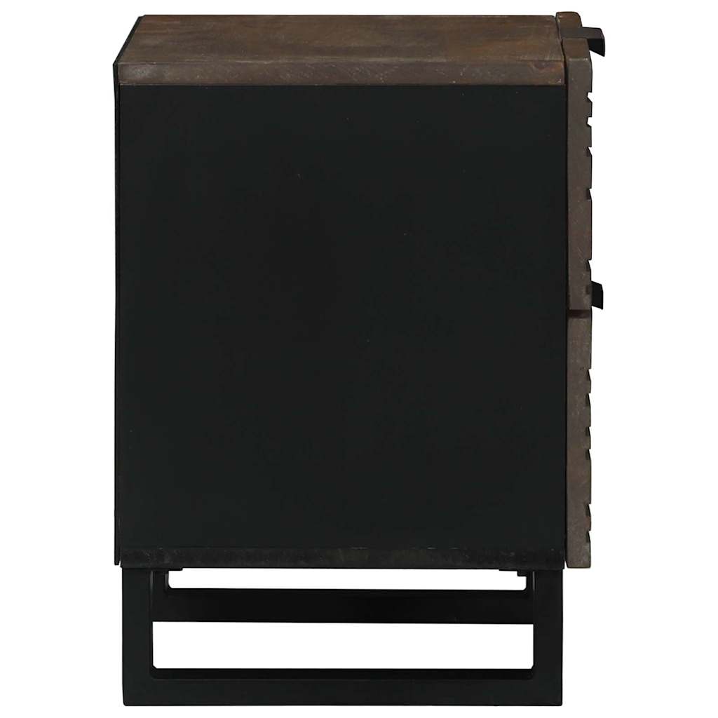 Nachttisch 2 stk. Walnuss 40 x 33 x 46 cm Holzwerkstoff