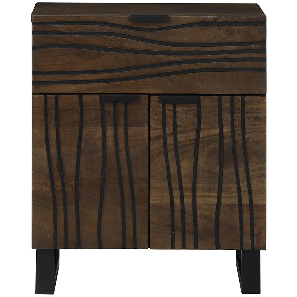 Nachttisch Walnuss 50 x 33 x 60 cm Holzwerkstoff