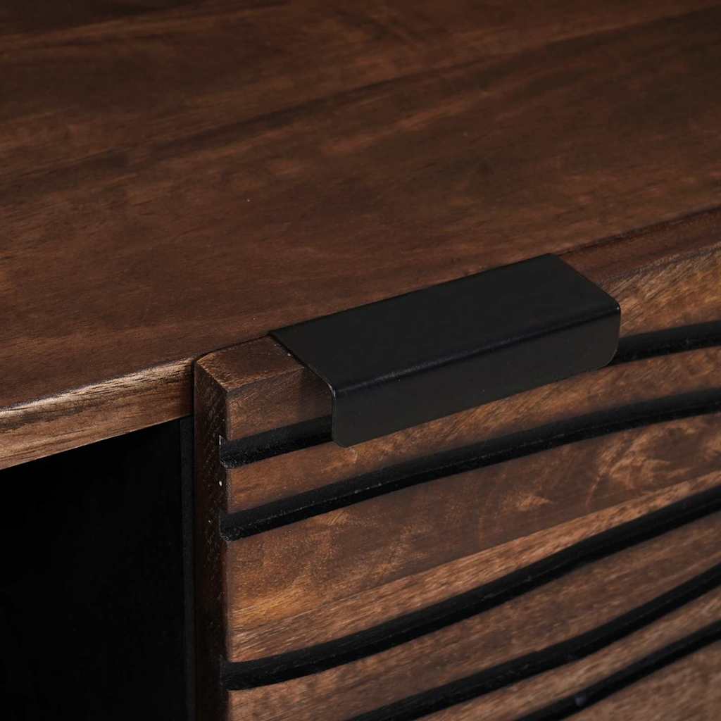 Couchtisch Braun und Schwarz 100 x 54 x 40 cm