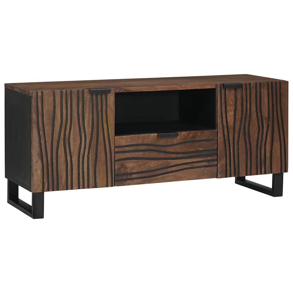 TV-Schrank Braun 105 x 33 x 46 cm massives Mangoholz