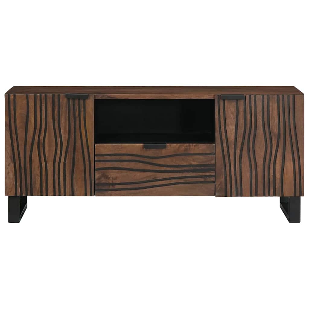 TV-Schrank Braun 105 x 33 x 46 cm massives Mangoholz