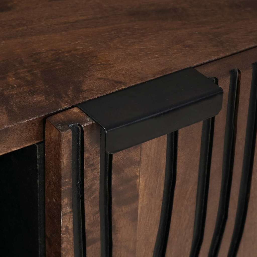 TV-Schrank Braun 80 x 33 x 46 cm massives Mangoholz