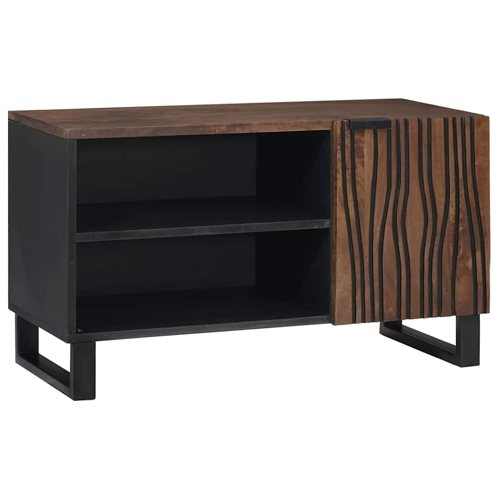TV-Schrank Braun 80 x 33 x 46 cm massives Mangoholz