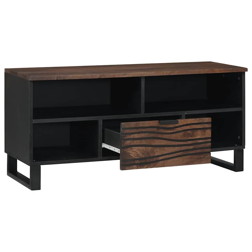 TV-Schrank Braun 105 x 33 x 46 cm massives Mangoholz