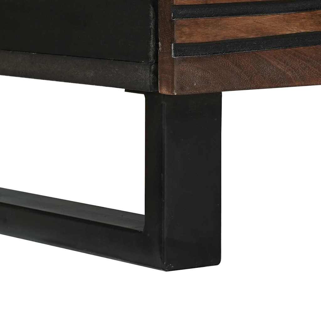 TV-Schrank Braun 80 x 33 x 46 cm massives Mangoholz