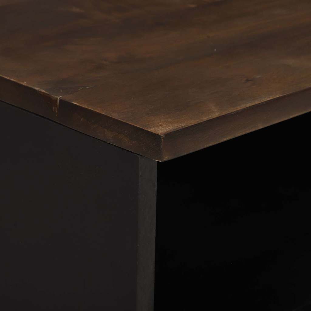 TV-Schrank Braun 100 x 33 x 46 cm massives Mangoholz