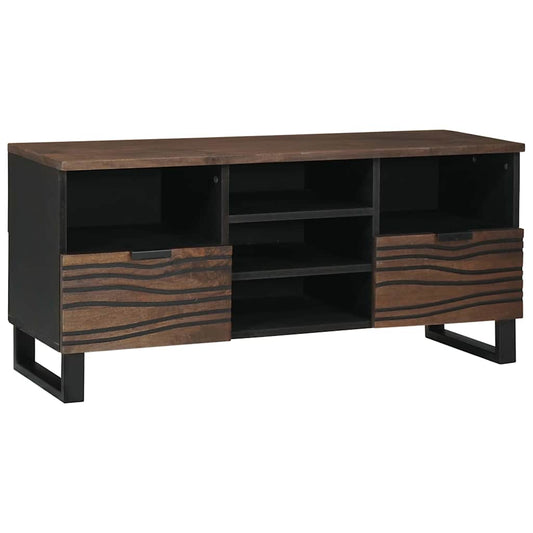 TV-Schrank Braun 100 x 33 x 46 cm massives Mangoholz