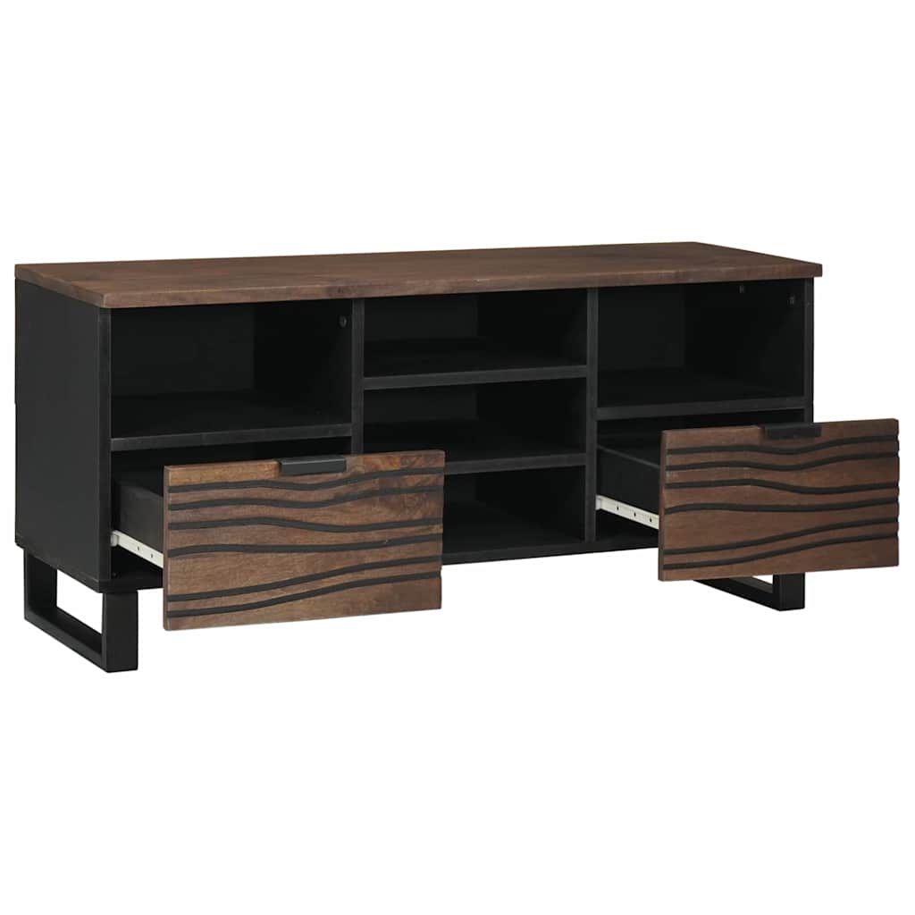 TV-Schrank Braun 100 x 33 x 46 cm massives Mangoholz
