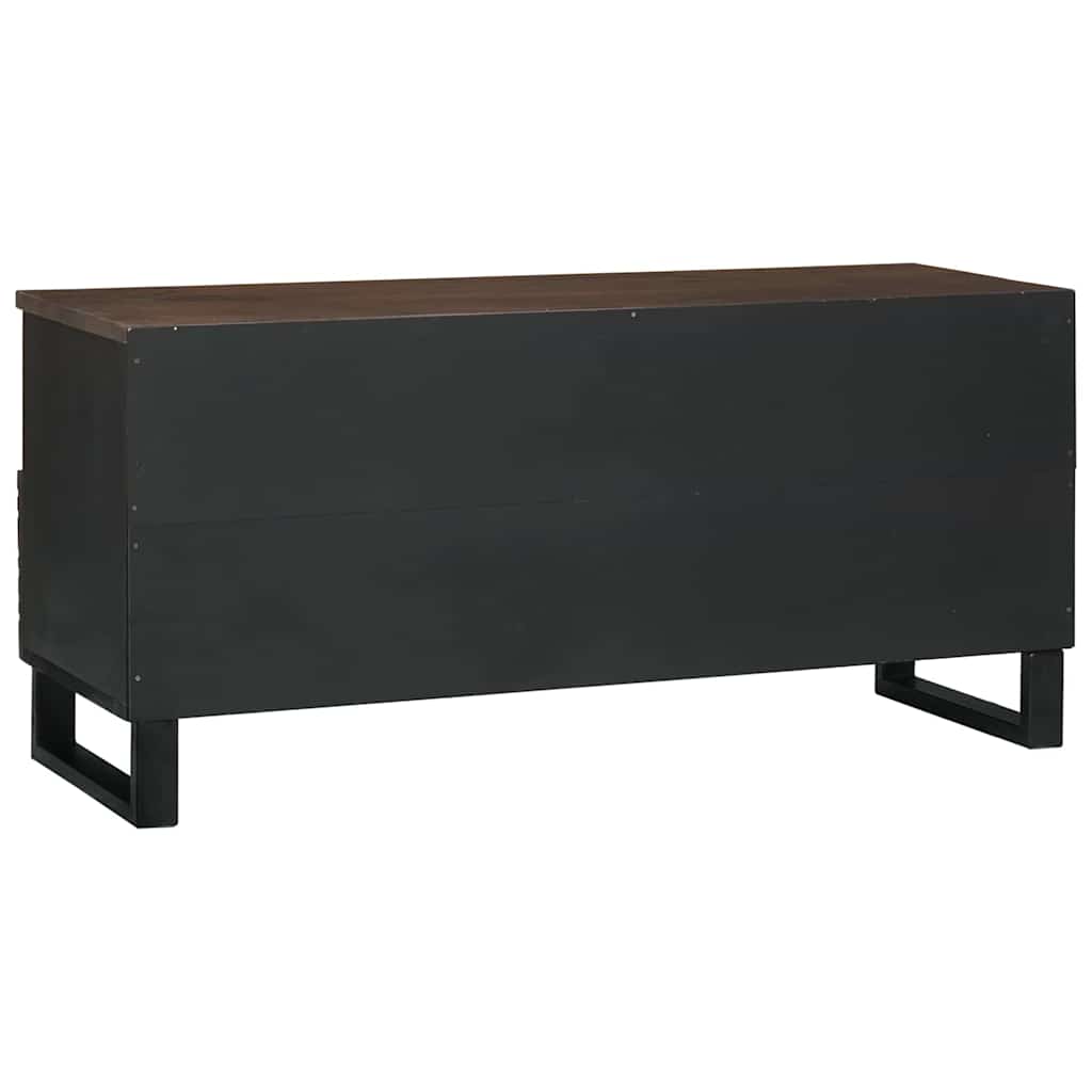 TV-Schrank Braun 100 x 33 x 46 cm massives Mangoholz