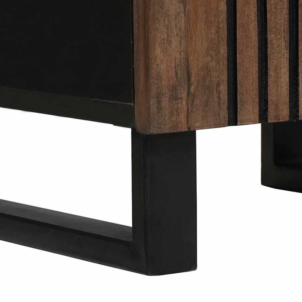Badezimmerschrank Walnuss 38 x 33 x 160 cm Holzwerkstoff