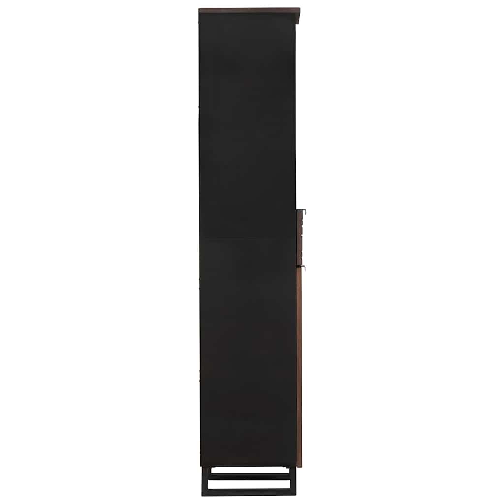 Badezimmerschrank Walnuss 38 x 33 x 160 cm Holzwerkstoff
