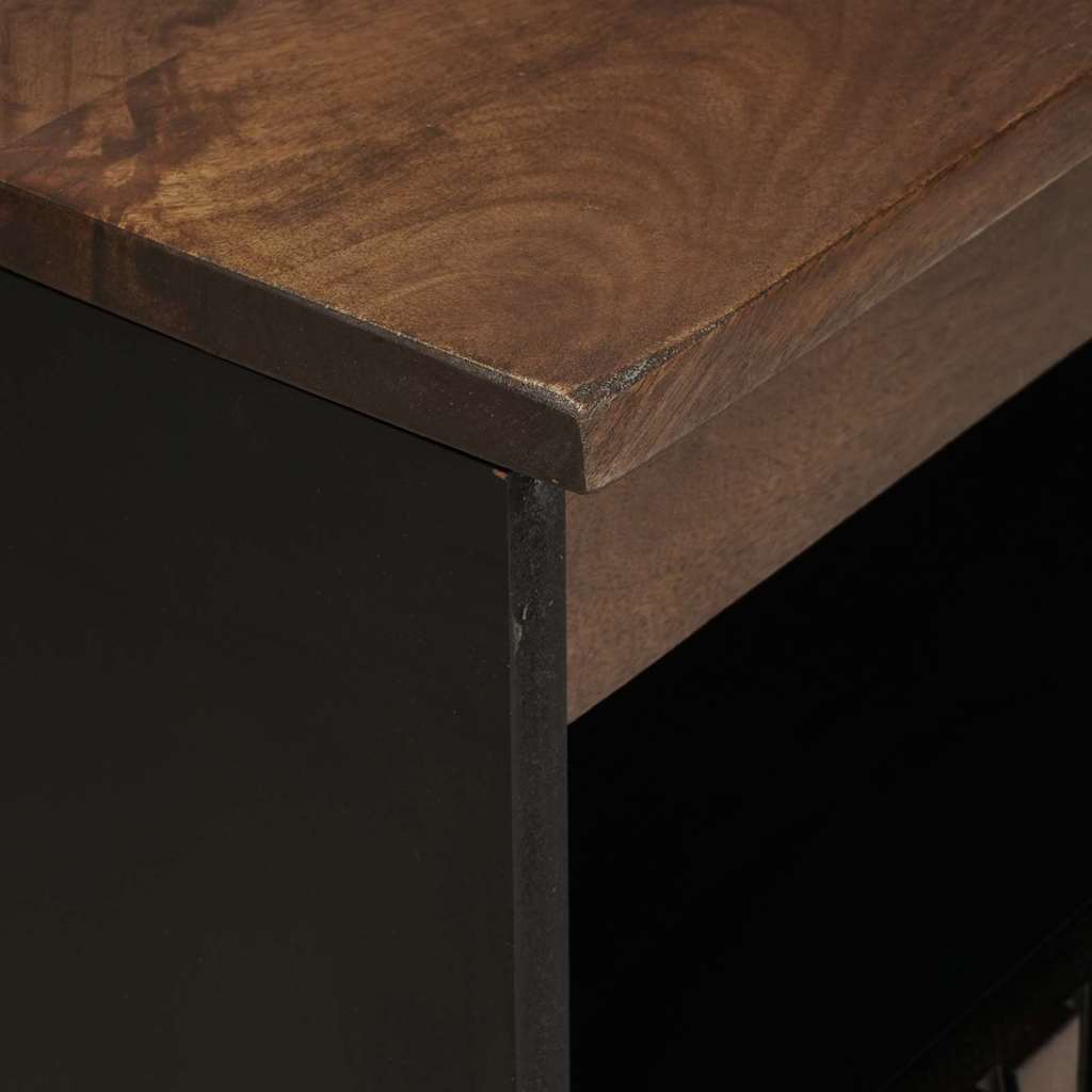 Sideboard Braun 60 x 33 x 75 cm massives Mangoholz
