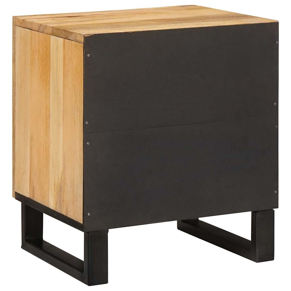 Nachttisch 2 pcs Natur 40 x 33 x 46 cm