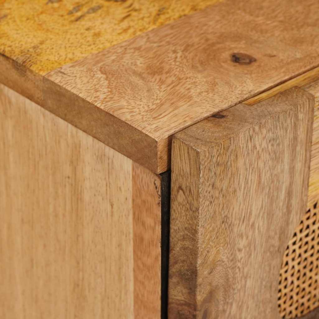 Nachttisch Natur 40 x 33 x 46 cm Massivholz Mango
