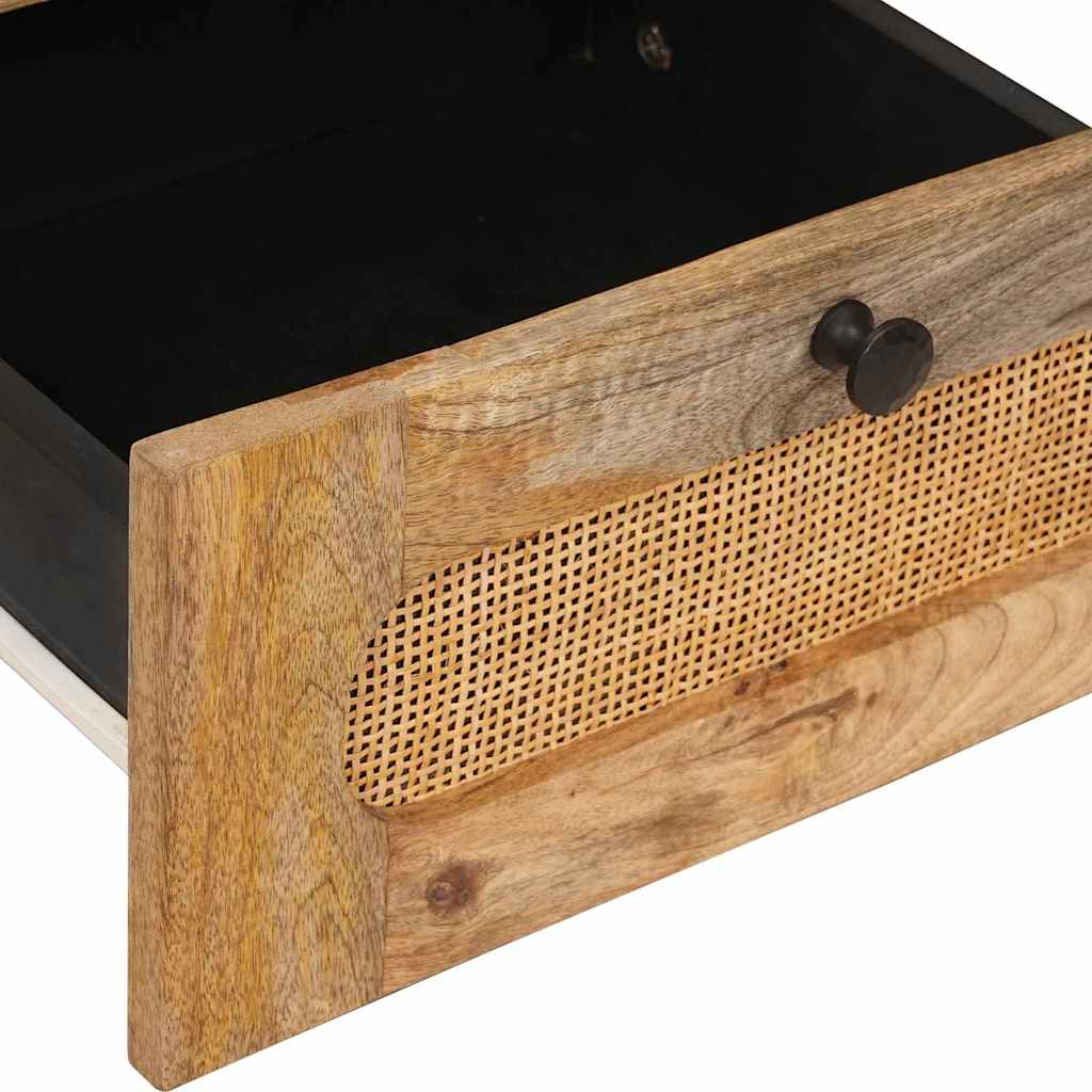 Nachttisch Natur 40 x 33 x 46 cm Massivholz Mango