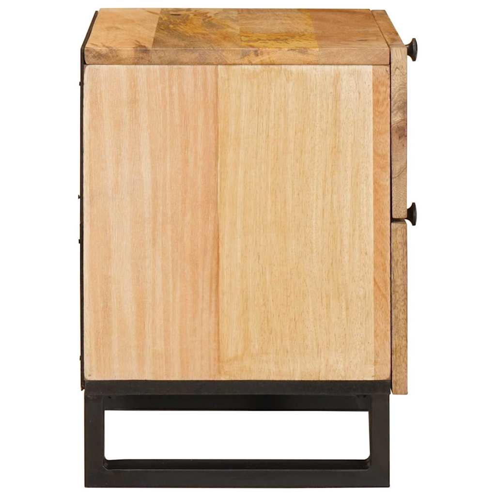 Nachttisch Natur 40 x 33 x 46 cm Massivholz Mango