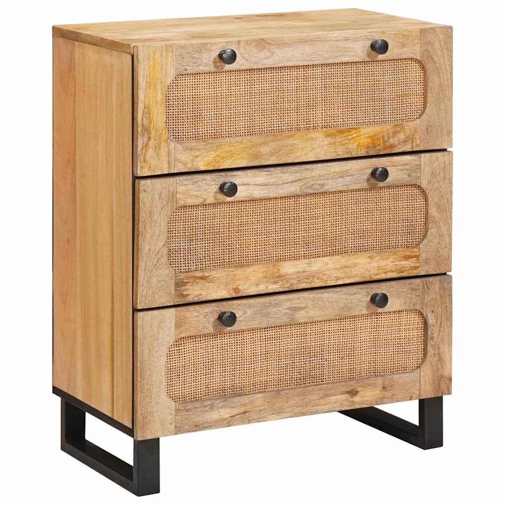 Sideboard Braun 60 x 33 x 75 cm Massivholz Mango