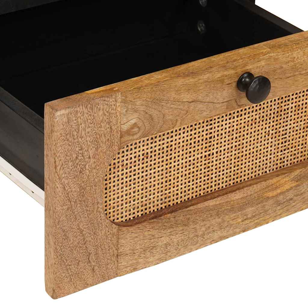 Nachttisch Natur 40 x 33 x 46 cm Massivholz Mango