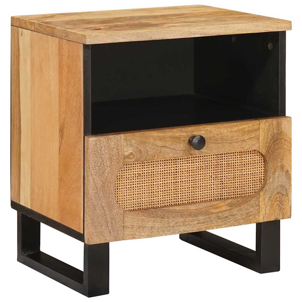 Nachttisch Natur 40 x 33 x 46 cm Massivholz Mango