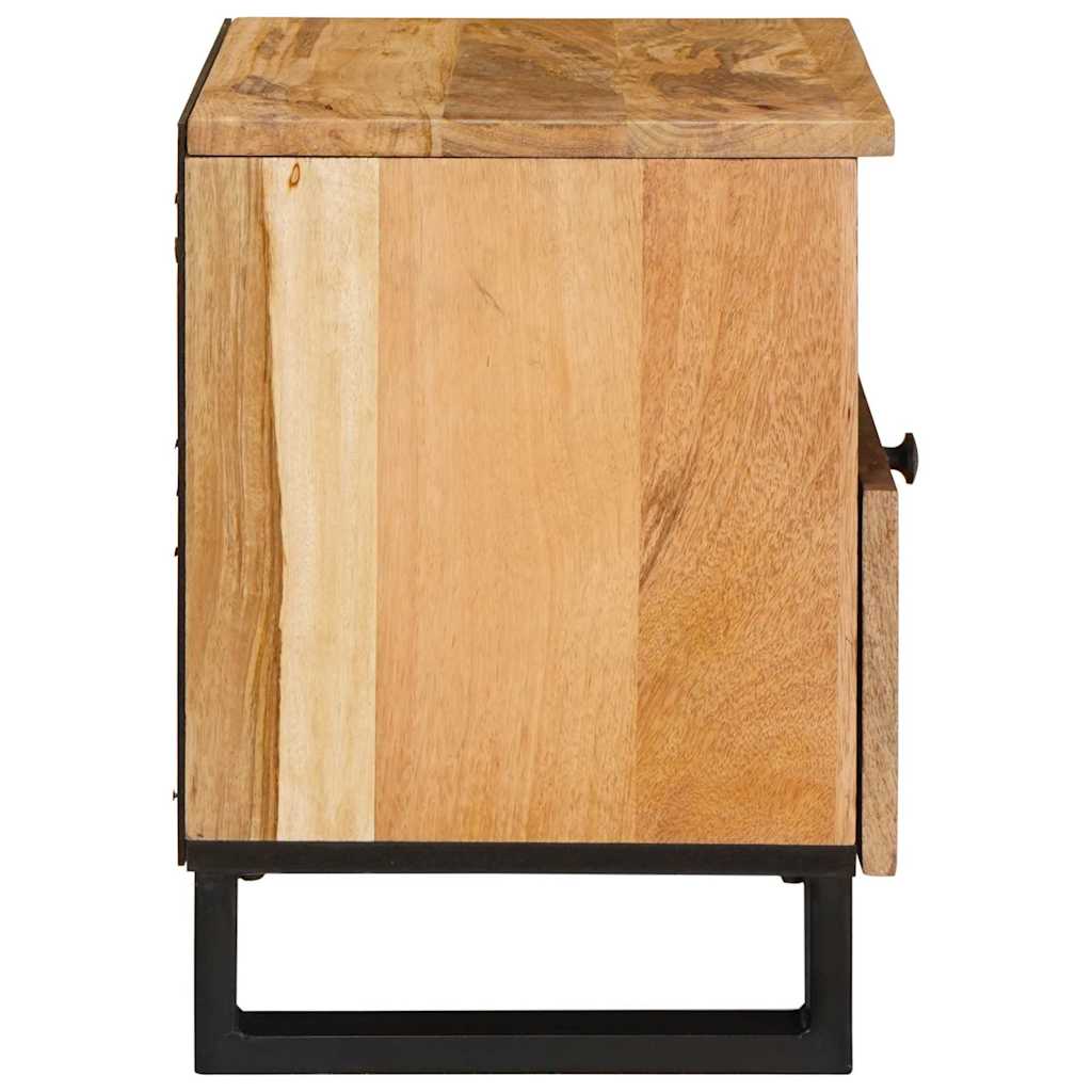 Nachttisch Natur 40 x 33 x 46 cm Massivholz Mango