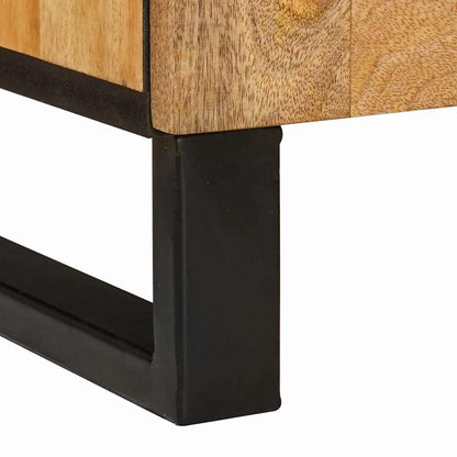 Nachttisch Natur 50 x 33 x 60 cm Massivholz Mango