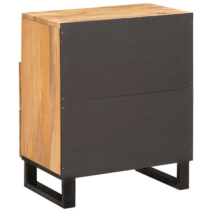 Nachttisch Natur 50 x 33 x 60 cm Massivholz Mango