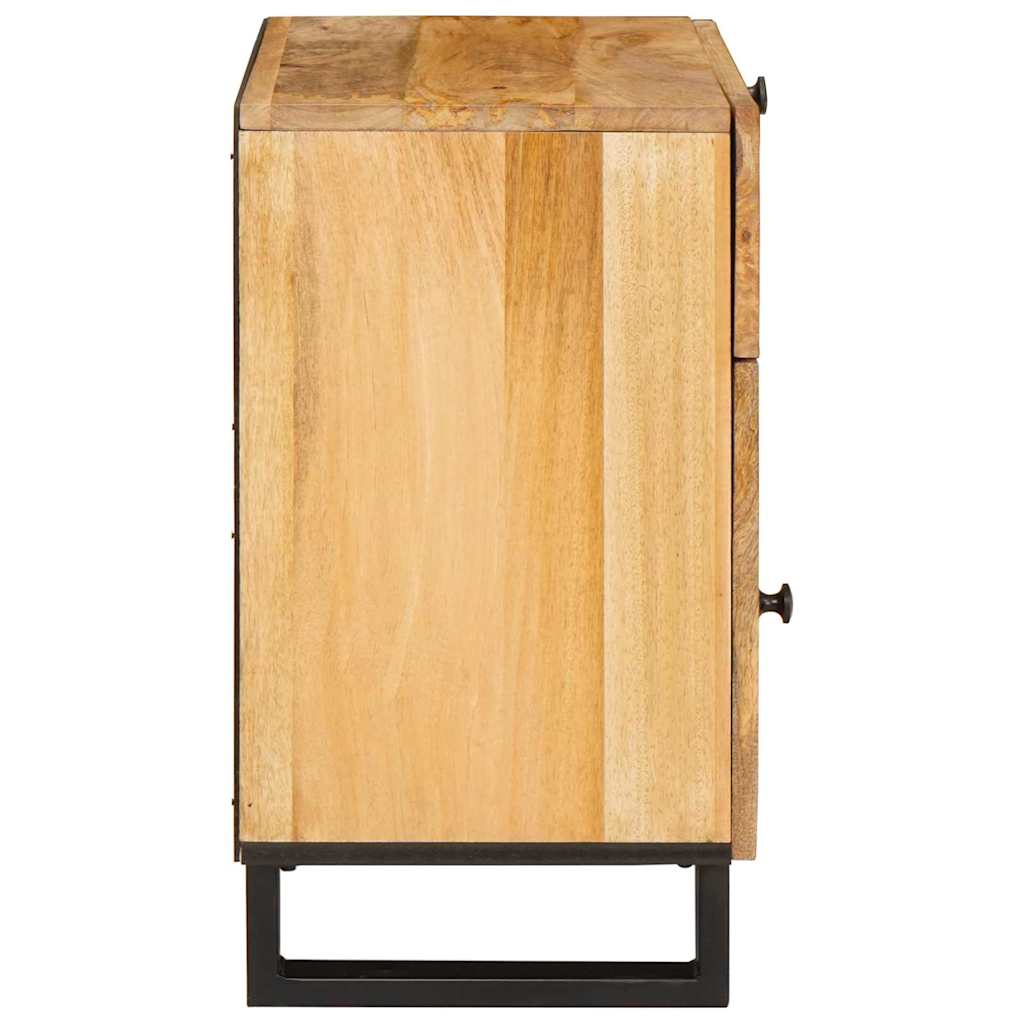 Nachttisch Natur 50 x 33 x 60 cm Massivholz Mango